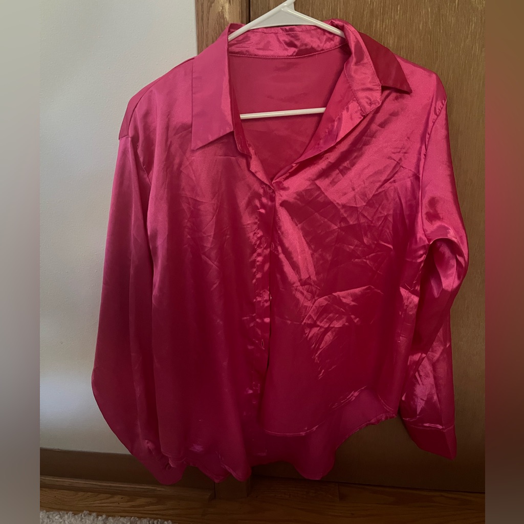 Hot Pink Button Down